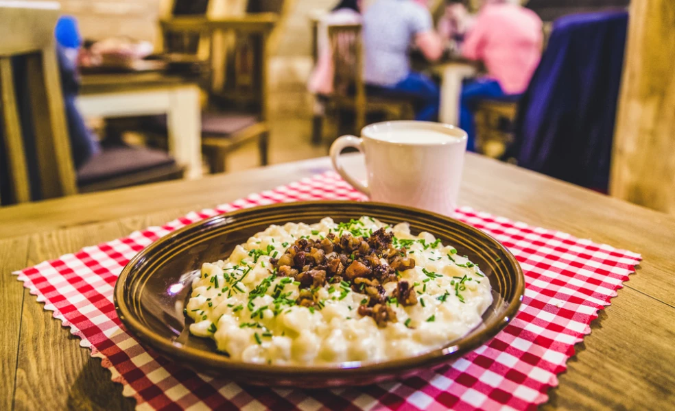 recept na bryndzové halušky