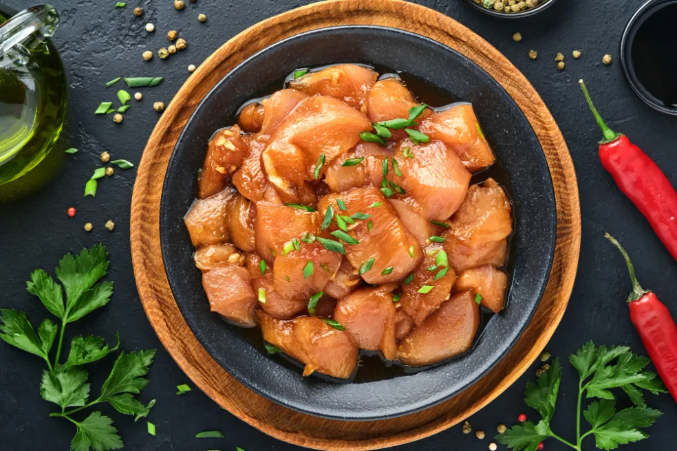 ingrediencie na kuracie kúsky s medovou omáčkou 
