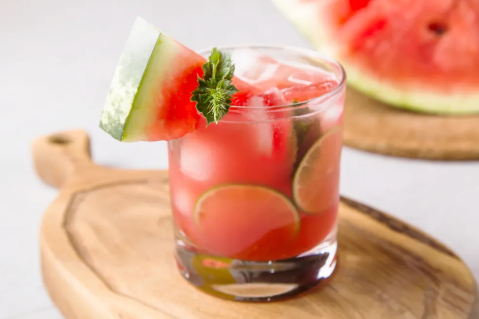 Melónový mojito mocktail