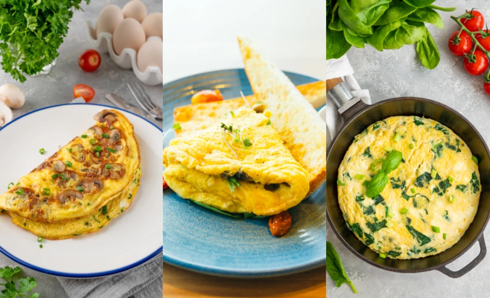 recepty na omeletu